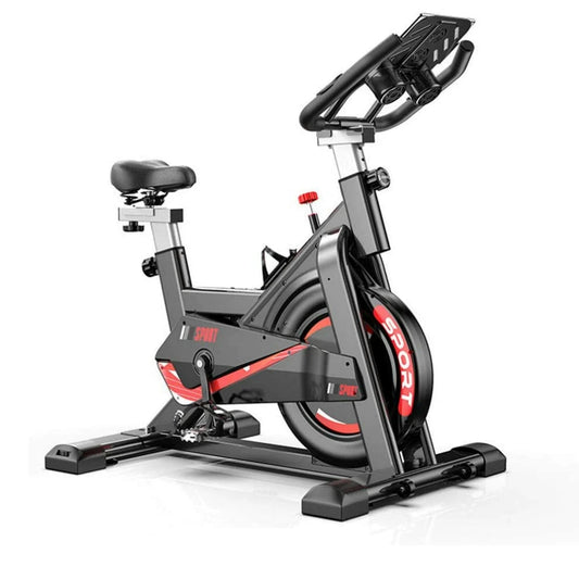 Indoor bikes - Exercise bikes - Spinning bike - Fitness bike - Indoor cycle - Indoor bike - Exercise bike - Static bike - Adjustable resistance up to 24 kg - with versatile LCD display - CARDIO - Calories - Adjustable height - Black
