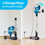 Cordless Stick Vacuum Cleaner - Stick Vacuum Cleaner - Vacuum Cleaner - Cordless Stick Vacuum Cleaner - Powerful Suction - 25kPa - 250W - 220V - 45min runtime - Cyclone Type - Blue
