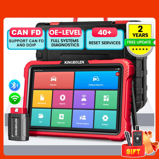 Autodiagnose Scanner – OBD2 Scanner – Foutcode Uitlezer – ECU Diagnose Tool – Resetapparaat – Bi-directionele Testfunctie – 41+ Resetfuncties – WiFi Updates – Auto VIN Scan – EU Versie