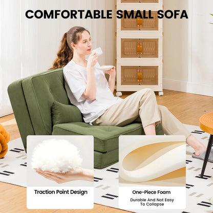 Slaapbank – Bedbank – Sofa Bed – Logeerbed – Zetelbed – 2-Persoons – 6-Standen Verstelbare Rugleuning – Ademend Linnen Materiaal - QUORE