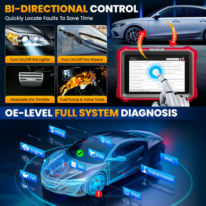 Diagnoseapparaat – OBD2 Scanner – Auto Uitleesapparaat – Codelezer – Scan Tool – Bi-directionele Controle – 34+ Resetfuncties – ECU Codering – CAN FD & DoIP Protocols - QUORE
