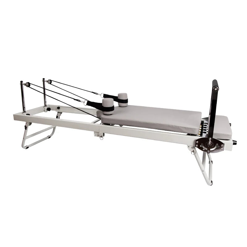 Pilatesapparaat – Pilates Reformer – Pilates Machine – Fitnessapparaat – Core Trainer – Inklapbaar en Compact – Stalen Frame – Verstelbare Weerstand