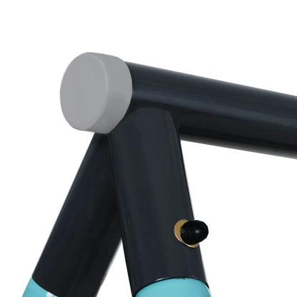 Tuinschommel – Speeltoestel – Klimnet – Waszaag – Verstelbare Schommelhoogte – Stevig Metalen Frame - Blauw