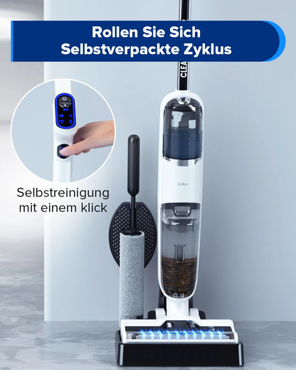 Draadloze Stofzuiger – 3-in-1 Schoonmaker – Stofzuiger Met Watertank – Nat en Droog Stofzuiger – Lichtgewicht – 40 Minuten Batterijduur - 150W - 2600mAh