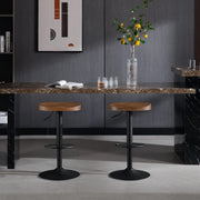 Barkruk - Bar stoelen - 1 pcs industriële houten barkruk- Bar Furniture - 360° verstelbaar - 6.2kg - Bruin
