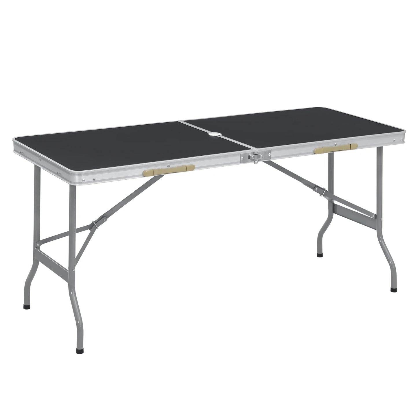 Klaptafel - Opvouwbare Tuintafel - Inklapbare Tafel - Vouwtafel - Buitenkamperen - Rechthoek - Metaal