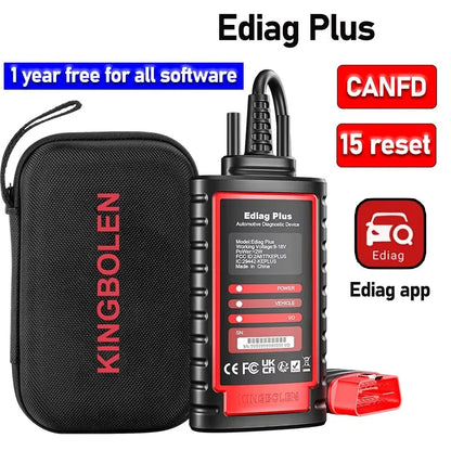 OBD2 Scanner – Diagnoseapparaat – Foutcode Lezer – Auto Uitlezer – Uitleesapparaat – CAN FD Protocol – 16 Reset Functies