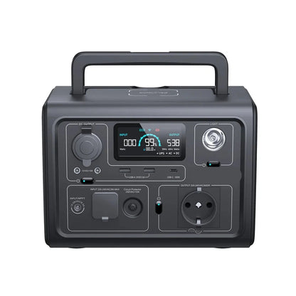 Draagbare Powerstation – Powerbank – Mobiele Accu – Noodstroom – Camping Accu – 600W Pure Sinusgolf – 268Wh Capaciteit
