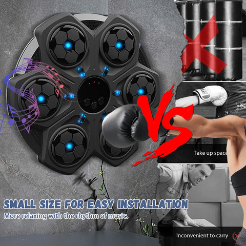 New Smart Music Boxing Machine Home Wall Target Trainer Games Toys Children Decompression With Bluetooth 3 Speed ​​Boxing Machine