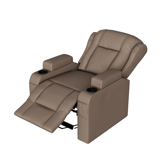 Relaxfauteuil – Relaxstoel – TV-stoel – Schommelstoel – Bruin – Verstelbare Rugleuning tot 150° – Massagefunctie met Verwarming