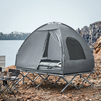 Campingbed – Reisbedje – Babybedje – Tentbed – Opvouwbaar Bed – Compleet 4-in-1 Set – Waterdicht Polyester – Draagbaar Met Luchtmatras