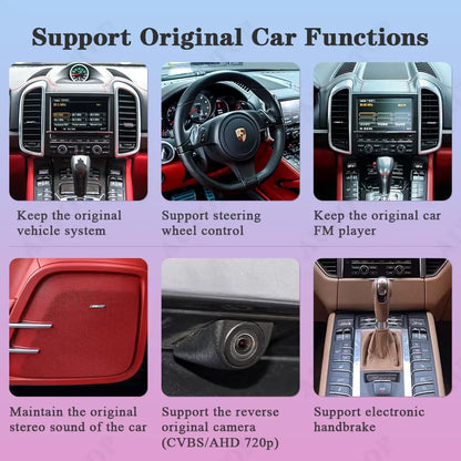 Wireless CarPlay Android Auto For Porsche Boxster 911 Macan Cayman Cayenne Panamera PCM 3.0 PCM 3.1 With BT MirrorLink Module