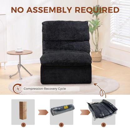 Eenpersoons Sofa – Fauteuil – Zitzak – Lounger – Sessel – Compact Design – Zachte Cordstof
