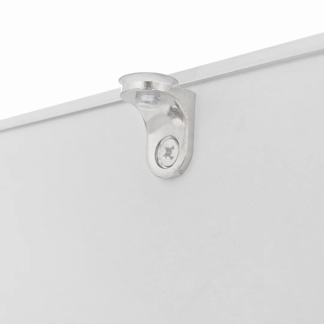 Salontafel – Glanzende Tafel – Moderne Salontafel – Lade – Robuust – Schokbestendig Glazen Blad - 100x50x32 cm - WIt