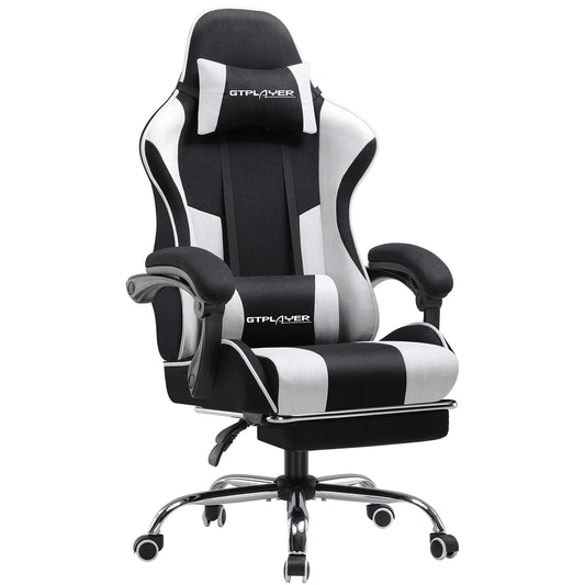 Ergonomische Bureaustoel – Office Chair – Gaming Stoel – Werkstoel – Draaistoel – Met Massagefunctie – Met Voetsteun