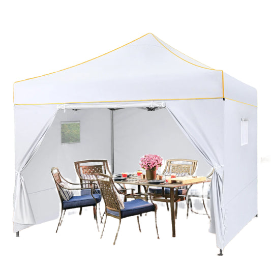 Partytent – Schaduwdoek – Vouwtent – Waterdicht Frame – UPF 50+ Zonbescherming - 3x3 m - Wit