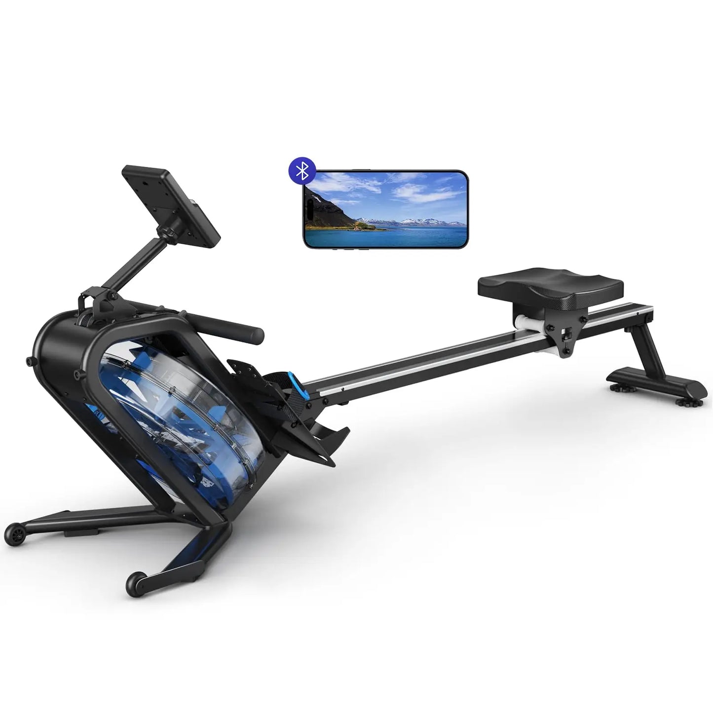 Roeitrainer – Waterroeier – Fitnessapparaat – Thuistrainer – Waterweerstand – 15 Liter Tank – Bluetooth Display
