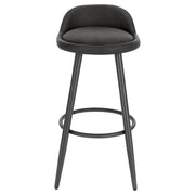 Barkruk - Bar stoel - Bar stoelen set 2 - Cafékruk Barmeubilair - Bar gereedschap cocktails - Fluwelen barkrukken - 120 kg - Antraciet leer