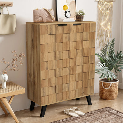 Schoenenkast – Schoenenschrank – Schoenopberger – Schoenmeubel – Schoenenrek – 4 Lades – Modern Geometrisch Design – Stevige Kwaliteitsbouw