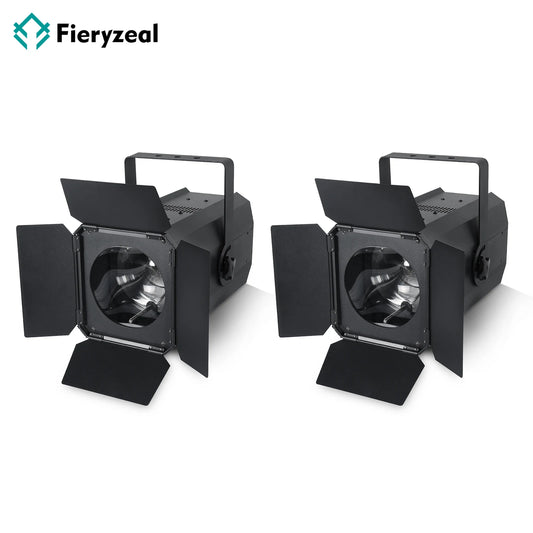 LED Par Light – LED Stage Light – DJ Licht – Theaterverlichting – Focusing Face Light – EU Plug 2PCS – 200W Dual-Color COB LED – Verstelbare Zoom 10-60° met DMX512