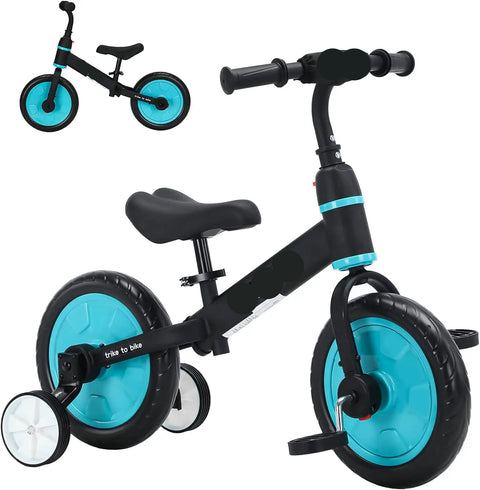 Peuter Oefenfiets - Kinderfiets - Loopfiets - Zijwieltjes - Unisex - 2-6 Jaar oud