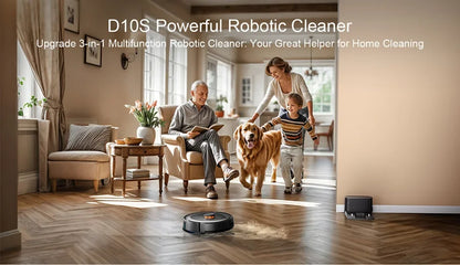 Robotstofzuiger D10S Max – Robotstofzuiger – Robotreiniger – Automatische Stofzuiger – Dweilrobot – Krachtige Zuigkracht 4500 Pa – Zelfledigend Stofreservoir