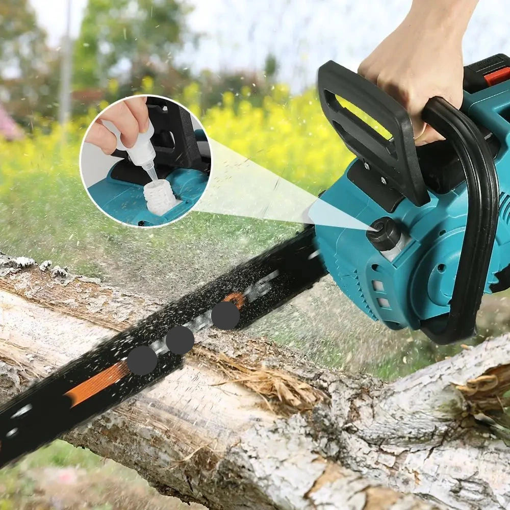 Kettingzaag - Handzaag - Snoeizaag - Takkenzaag - Draadloze - Brushless Motor - 16 Inch - 3500W - 18V - Tuin Gereedschap - Houtbewerking en Boomverzorging - 2 Accu