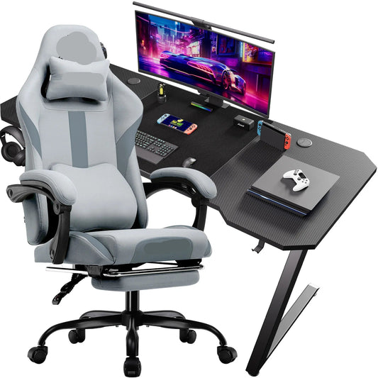 Gamingbureau – Gamebureau – Gaming Desk – Computertafel – Gaming Tafel – Ergonomisch Ontwerp – Verstelbare Gamingstoel