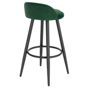 Barkruk - Bar stoel - Bar stoelen set 2 - Cafékruk Barmeubilair - Bar gereedschap cocktails - Fluwelen barkrukken - 120 kg - Donkergroen fluweel