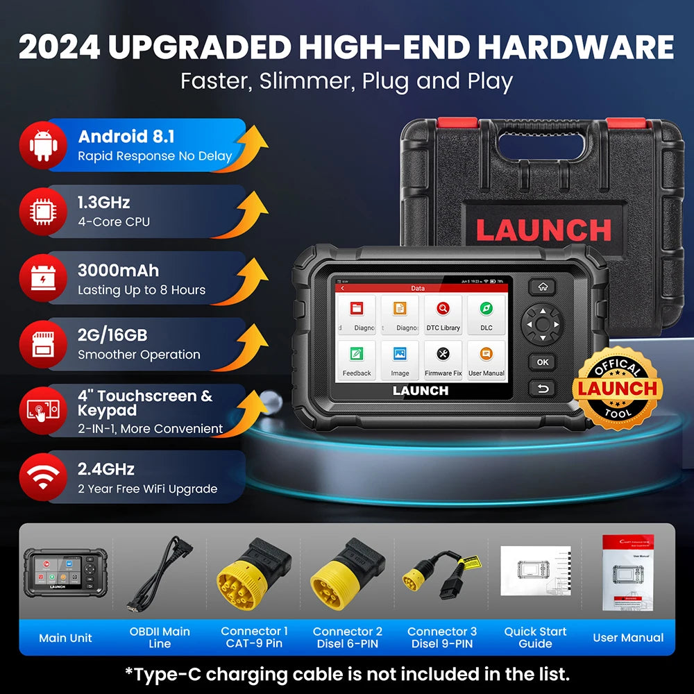Truckdiagnosetool – Truck Scanner – Diagnoseapparaat – Foutcodelezer – OBD2 Scanner – Volledige Systeemdiagnose – 7 Resetfuncties & DPF Regeneratie