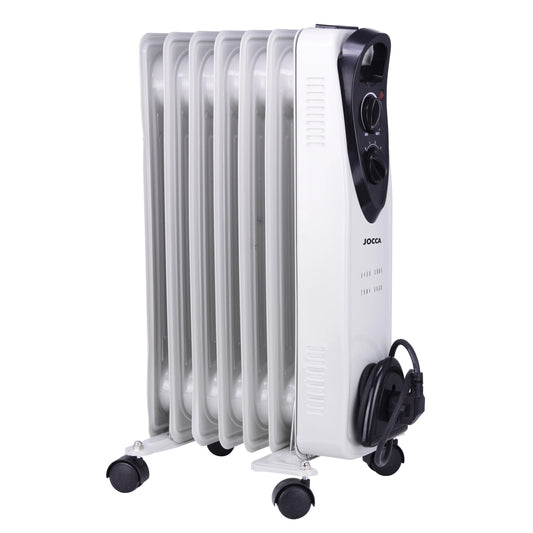 Jocca - Paneelradiatoren - Elektrische radiator - 240V - Geen installatie nodig - Stil - Met 3 vermogensniveaus - En oververhittingsbeveiliging - Wit - QUORE
