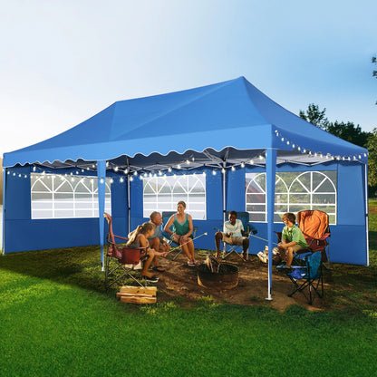 Tuinpaviljoen – Tuinoverkapping – Partytent – Buitenverblijf – Overkapping – Roestvrij Stalen Frame – Waterdicht Oxford Doek - 3 x 6 Meter - Blauw