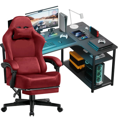 Gamestoel – Gaming Stoel – Bureaustoel – Racing Stoel – Game Chair – Verstelbaar – 360° Draaibaar Met Metalen Frame