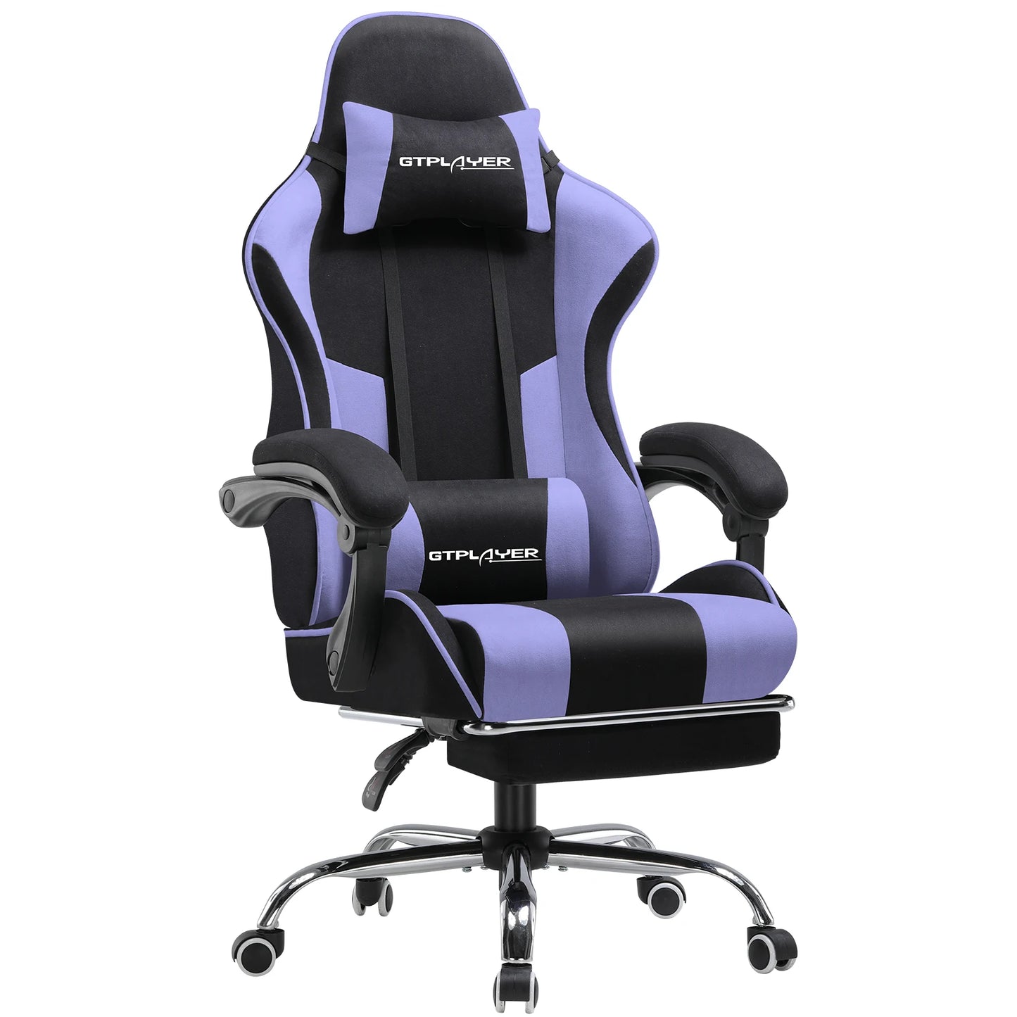 Ergonomische Gamingstoel – Bureaustoel – Game Stoel – Computerstoel – Draaibare Stoel – Met Voetensteun – Lendensteun met Massagefunctie – Met Ademend Stof