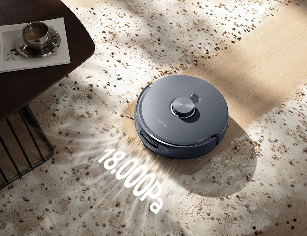 Robotstofzuiger – Robotstofzuiger Met Dweilfunctie – Robotzuiger – Automatische Stofzuiger – Dweilrobot – 18.000 Pa Zuigkracht – Intelligente Ai Vision Technologie – Zwart