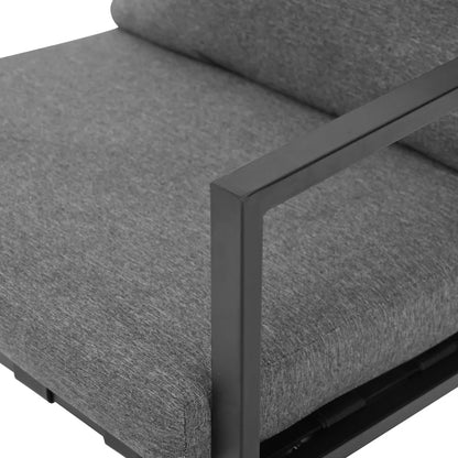 Tuinset Voor 4 Personen – Loungeset – Terrasmeubilair – Buitenmeubilair – Balkonset – Gegalvaniseerd Stalen Frame – Weerbestendige Kussens