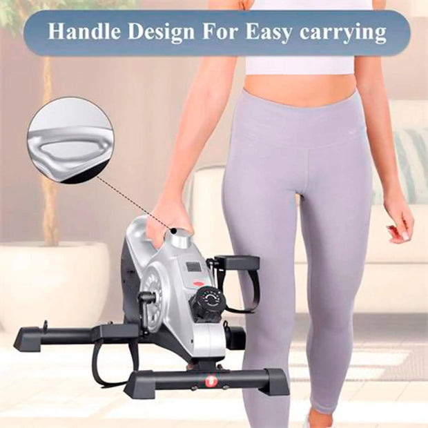 Indoorfietsen - Hometrainers - Spinningfiets - Fitness Fiets - Indoor Cycle - Indoorfiets - Hometrainer - Indoor Bike - Fietspedaal - 3 in 1 - Arm- en been-hometrainer - Ondertafel mini-hometrainer - Mini-fitnessfiets voor op kantoor - Zwart