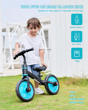 Peuter Oefenfiets - Kinderfiets - Loopfiets - Zijwieltjes - Unisex - 2-6 Jaar oud