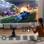 Everycom - RD829 - Beamer - Projector Beamer - Mini Meamer - 1920x1080dpi - Automatische focus - 5G - met WiFi - 12000lumens