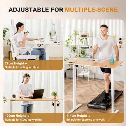 Verstelbaar Bureau – Zit Sta Bureau – Elektrisch Bureau – Hoogte-instelbaar Bureau – Bureau met USB – Ruim Werkblad 160x70 cm – Stabiel Stalen Frame - QUORE