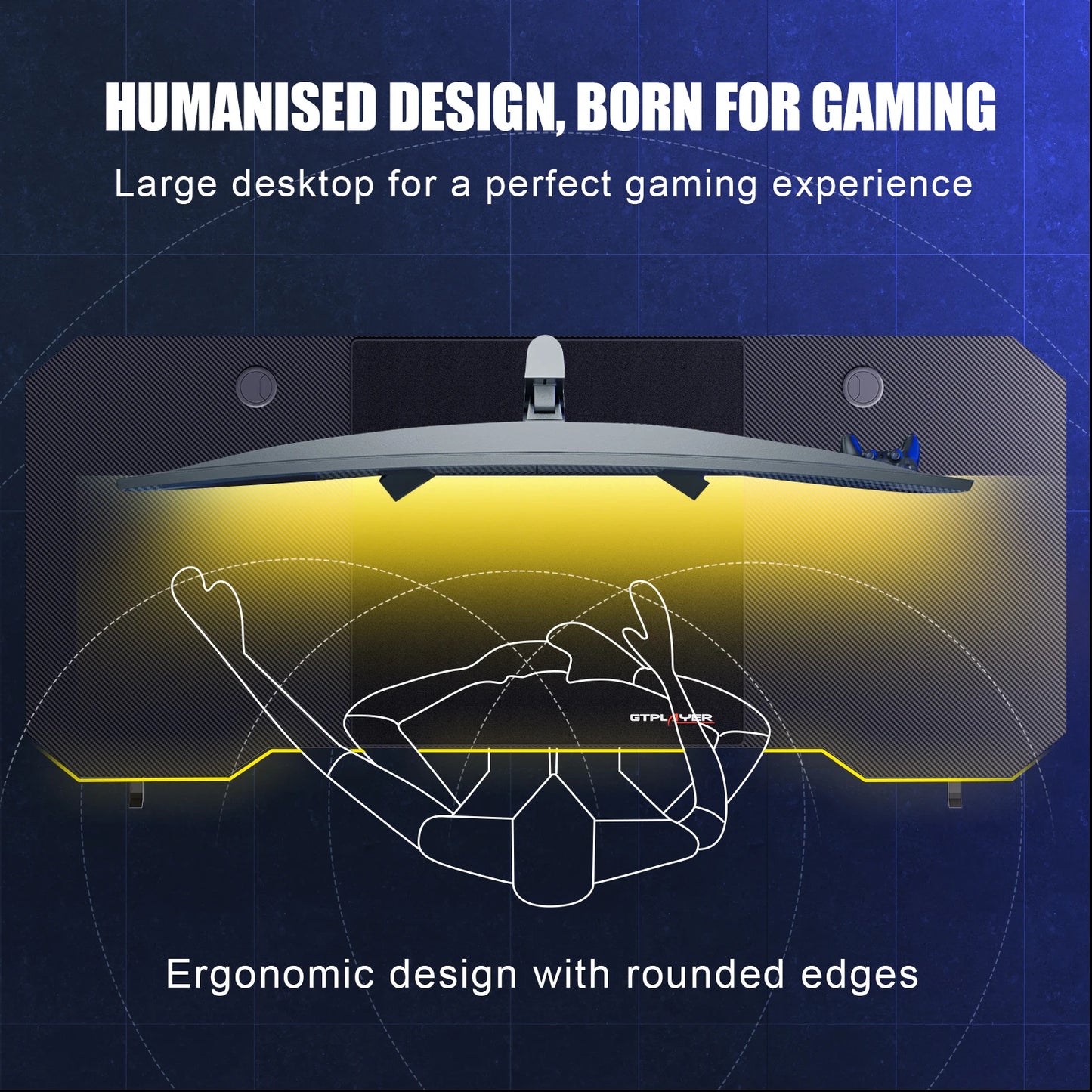 Computertafel - Computerbureau - Computermeubel - Laptoptafel - Gamingtafel - 120 x 60 cm - Zwart