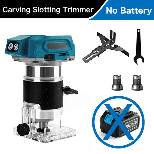 Borstelloze Houten - Router Machine - Houtbewerking Elektrische - Trimmer - Houten Carving Malen Snijdende - Power Tools -  30000RPM