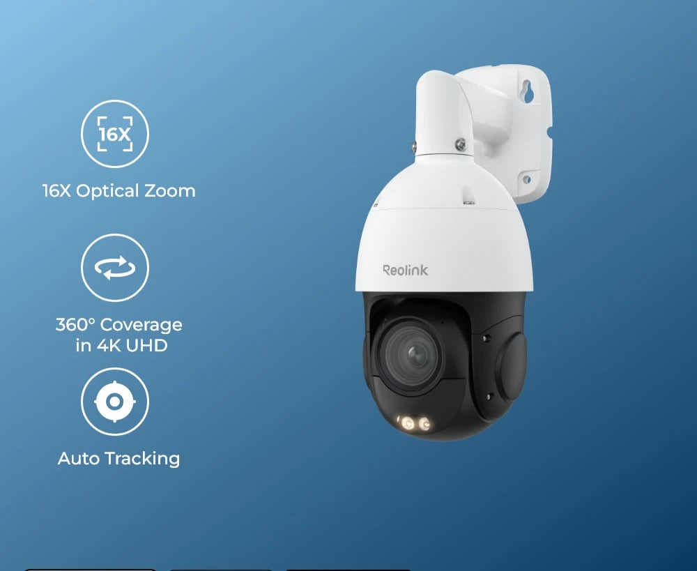 Beveiligingscamera – Surveillance Camera – Bewakingscamera – PTZ Camera – Outdoor Camera – 16x 3D Optical Zoom – Kleurennachtzicht Tot 80 Meter