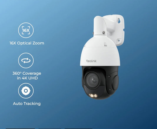 Beveiligingscamera – Surveillance Camera – Bewakingscamera – PTZ Camera – Outdoor Camera – 16x 3D Optical Zoom – Kleurennachtzicht Tot 80 Meter