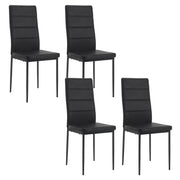Chair - Dining room chairs - Dining room chairs set of 4 - Modern dining room chair with high backrest - Velvet chair - 150kg - Velvet dark gray