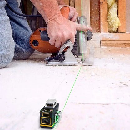 Laserwaterpas – 3D Laserwaterpas – Zelfnivellerende Laser – Groene Laserwaterpas – Kruislijnlaser – 360° Bereik – Oplaadbare Batterij – Afstandsbediening - QUORE