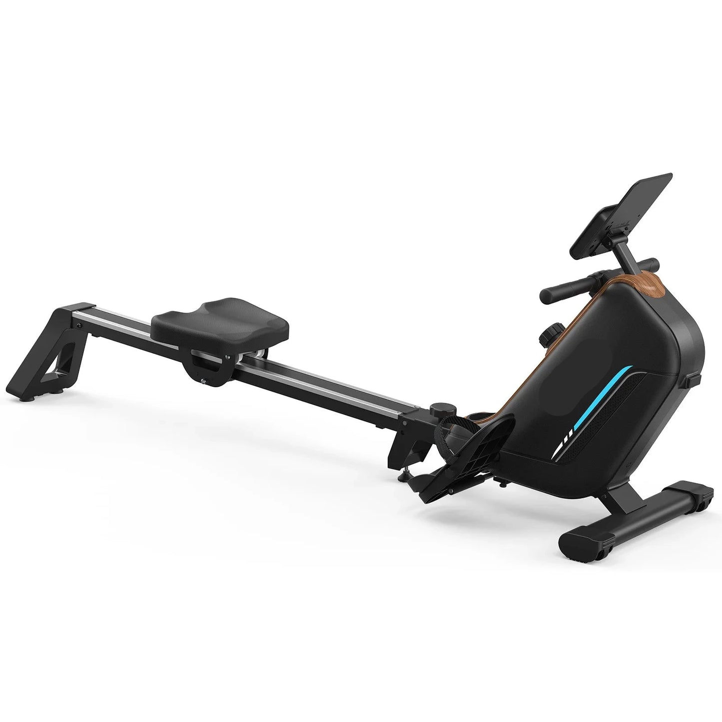 Roeimachine - Magnetische Roeitrainer - Roeiapparaat - Opvouwbare - 16 Niveau Weerstand - Bluetooth Connectie - LCD Display - Elektronische Gripbediening - Max 159kg - Ergonomisch Ontwerp - Thuis Fitnessapparaat - Handmatig Klassiek
