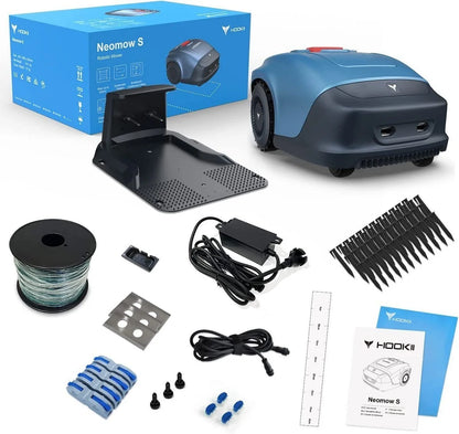 Robotmaaier – Robotgrasmaaier – Tuinmaaier – Gazonmaaier – Maairobot – Bluetooth & Wifi – 350 m² Maaicapaciteit – IPX5 Waterbestendig Blue Variant