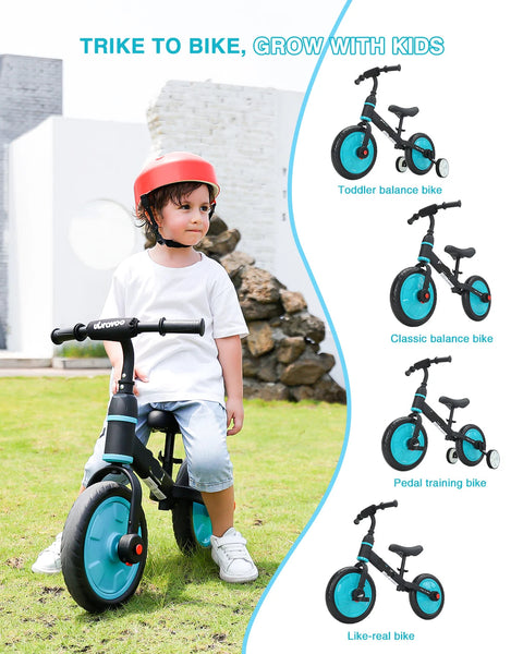 Peuter Oefenfiets - Kinderfiets - Loopfiets - Zijwieltjes - Unisex - 2-6 Jaar oud