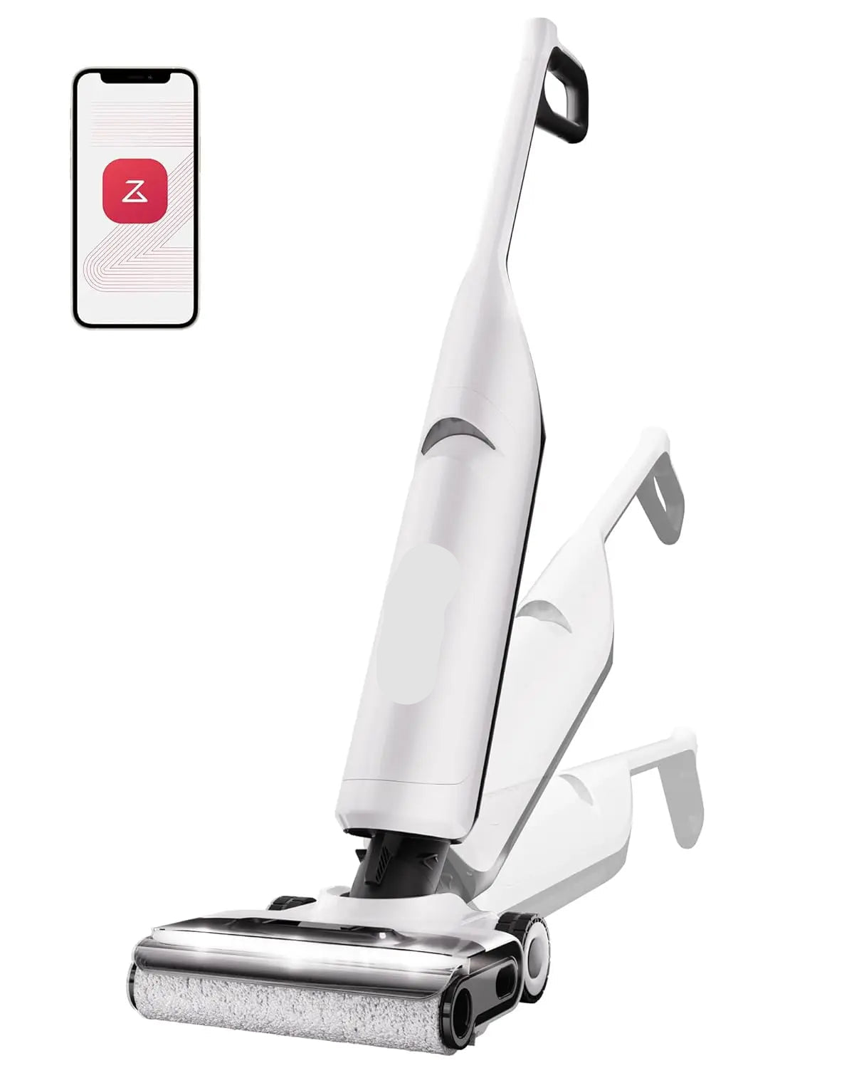 Robotstofzuiger – Nat- en droogzuiger – Dweilrobot – Draadloze zuiger – Zuig- en dweilapparaat – 17.000 Pa krachtige zuigkracht – Zelfreinigend en zelfdroogend systeem